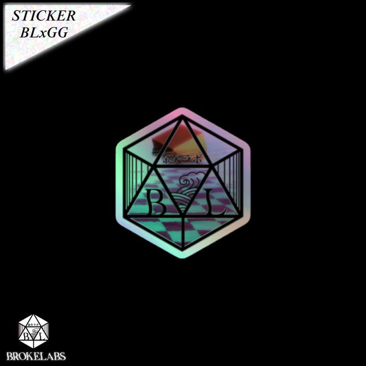 Golden Gush - Holographic BL Sticker