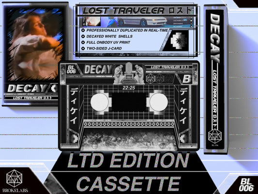 Ltd. Edition Cassette - Lost Traveler ロスト - DECAYED TEMPLE WHITE [TAPE]