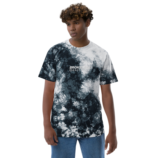 ESOTHETIC - Oversized Embroidered Tie-Dye T-Shirt