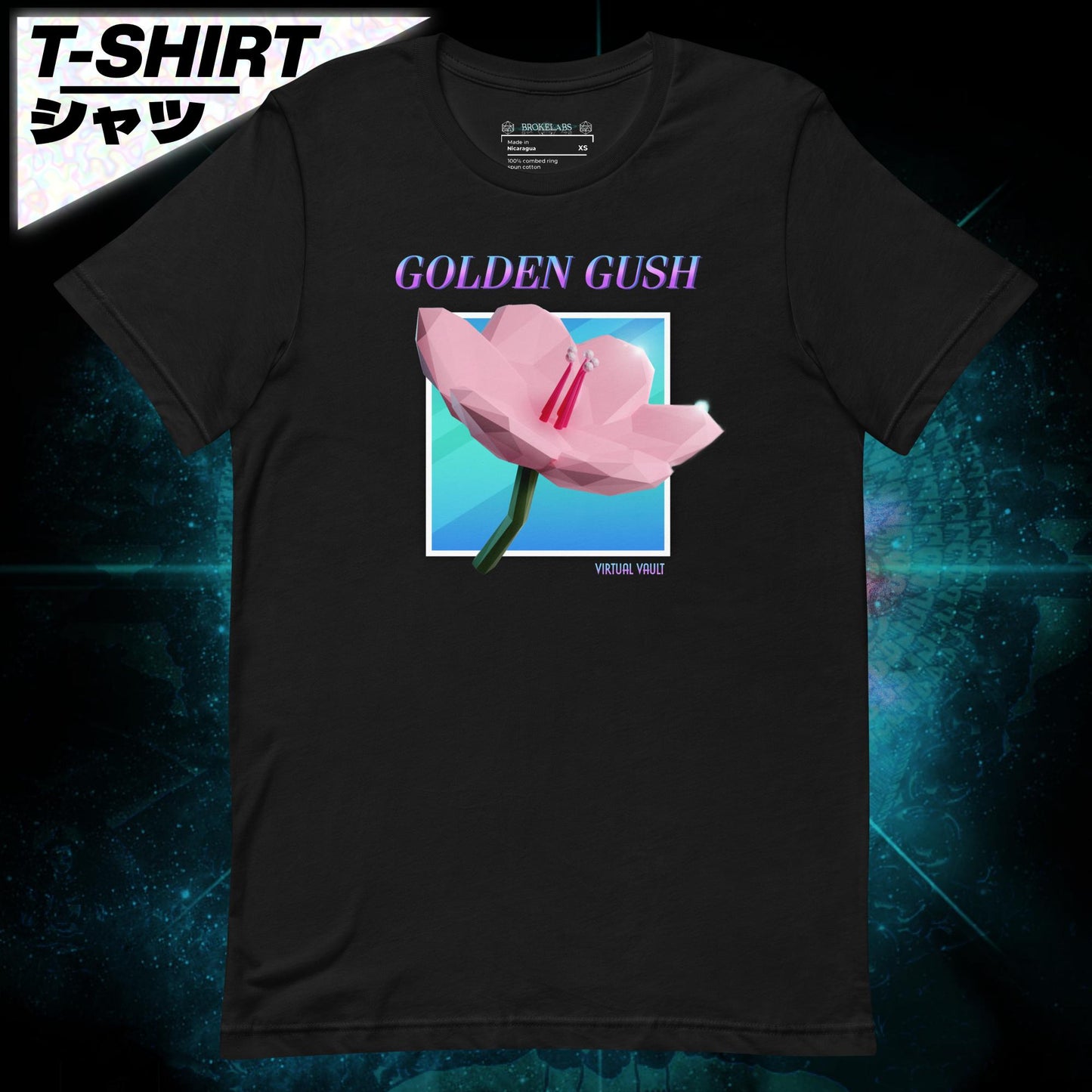 Golden Gush - Virtual Vault T-Shirt